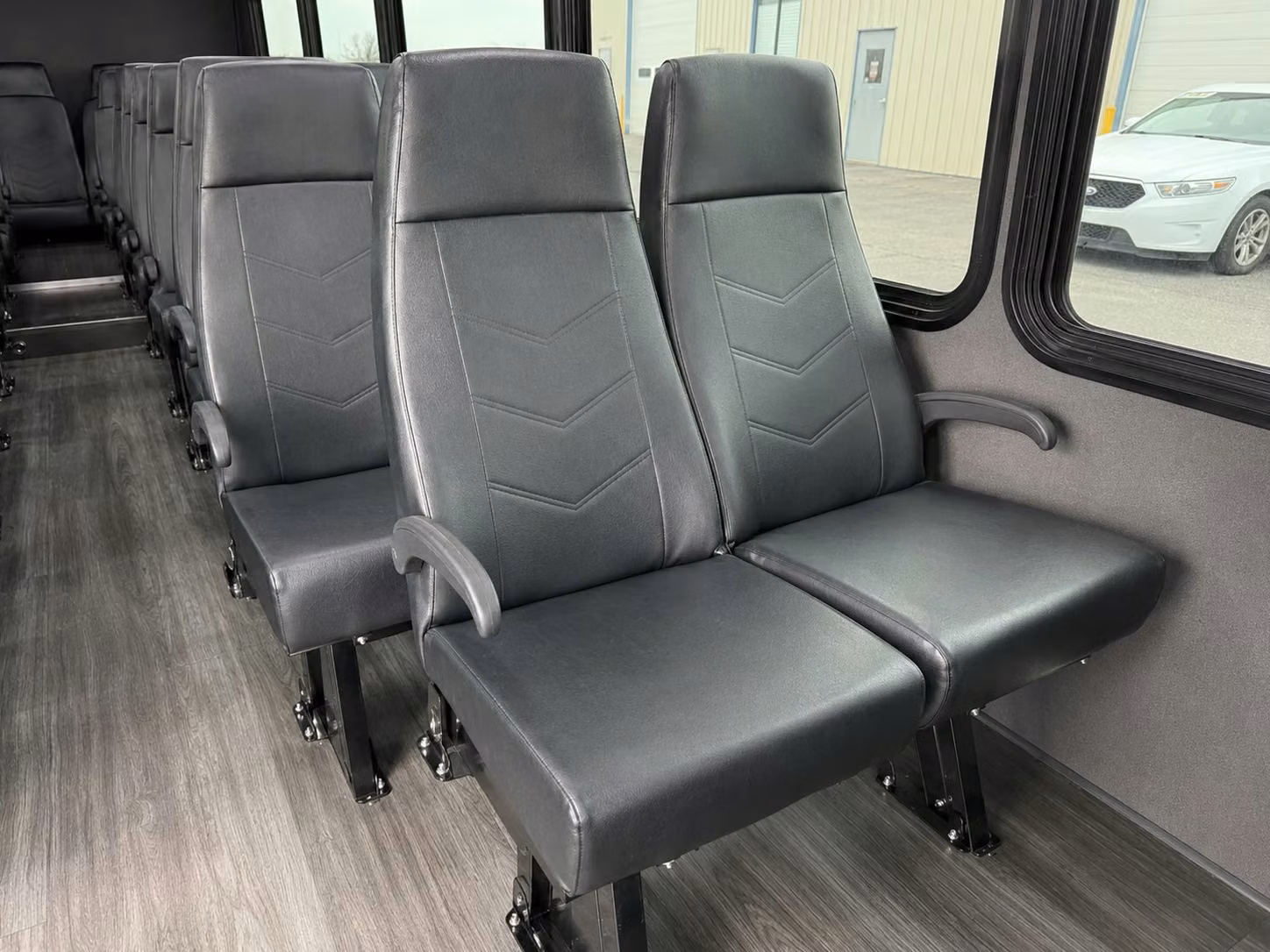 15 passenger minibus interior
