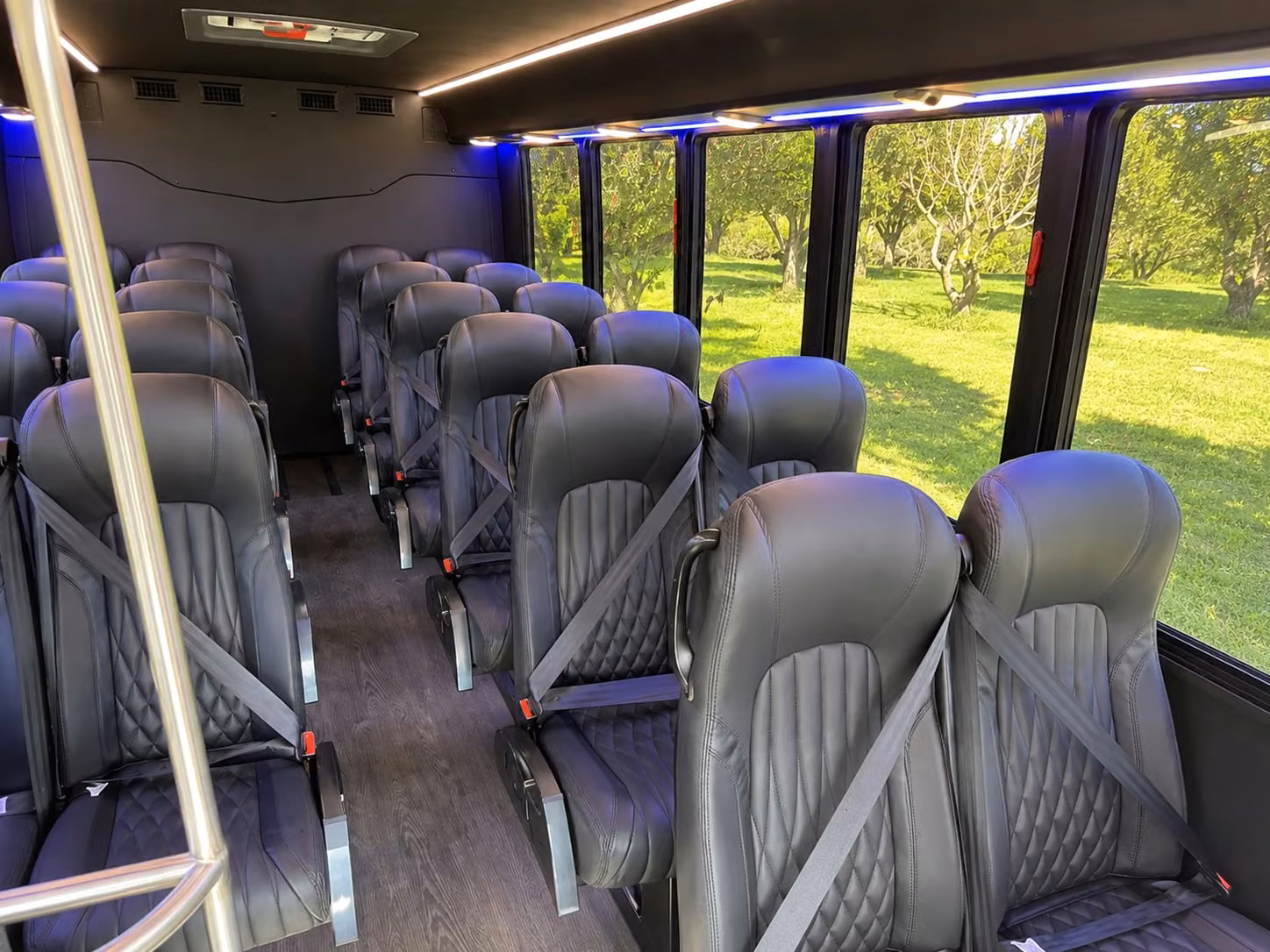 18 passenger minibus interior