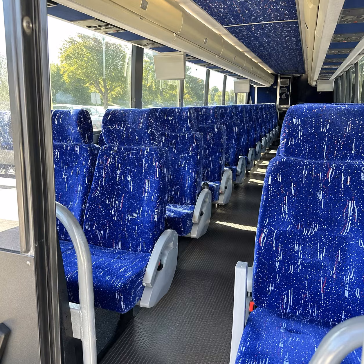 lake forest charter bus interior