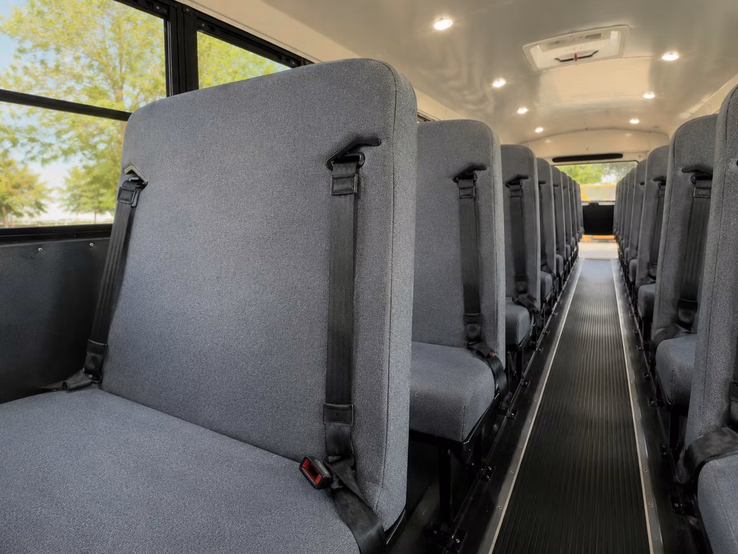 school bus interior