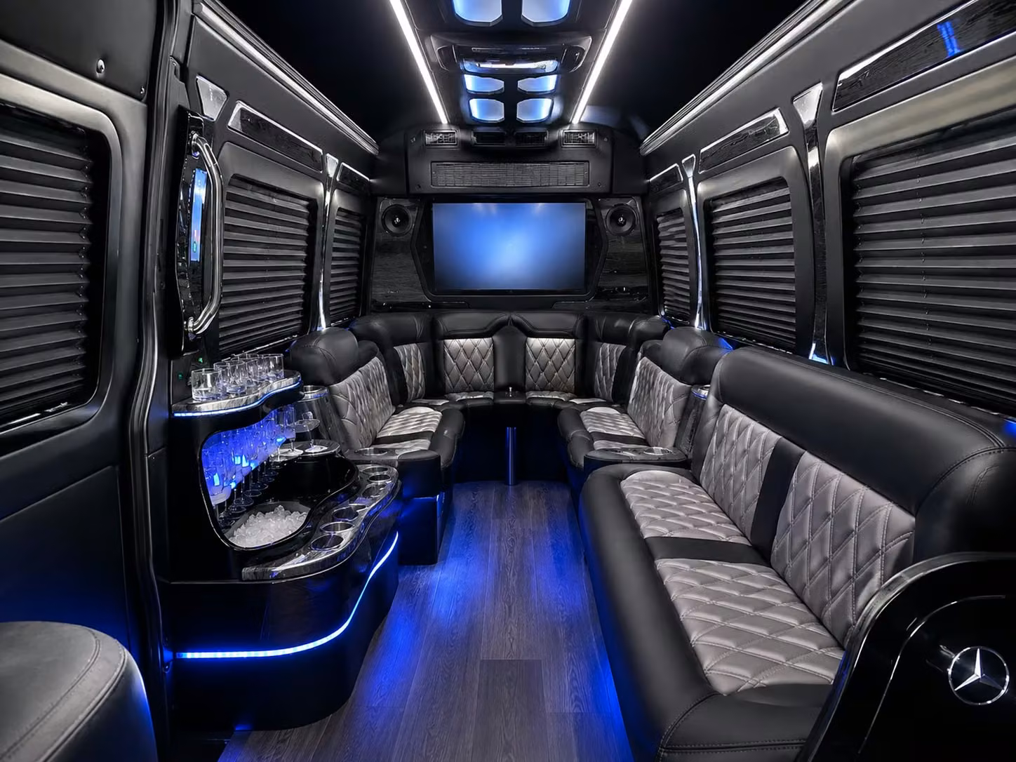 sprinter van transportation for groups and events across lake forest