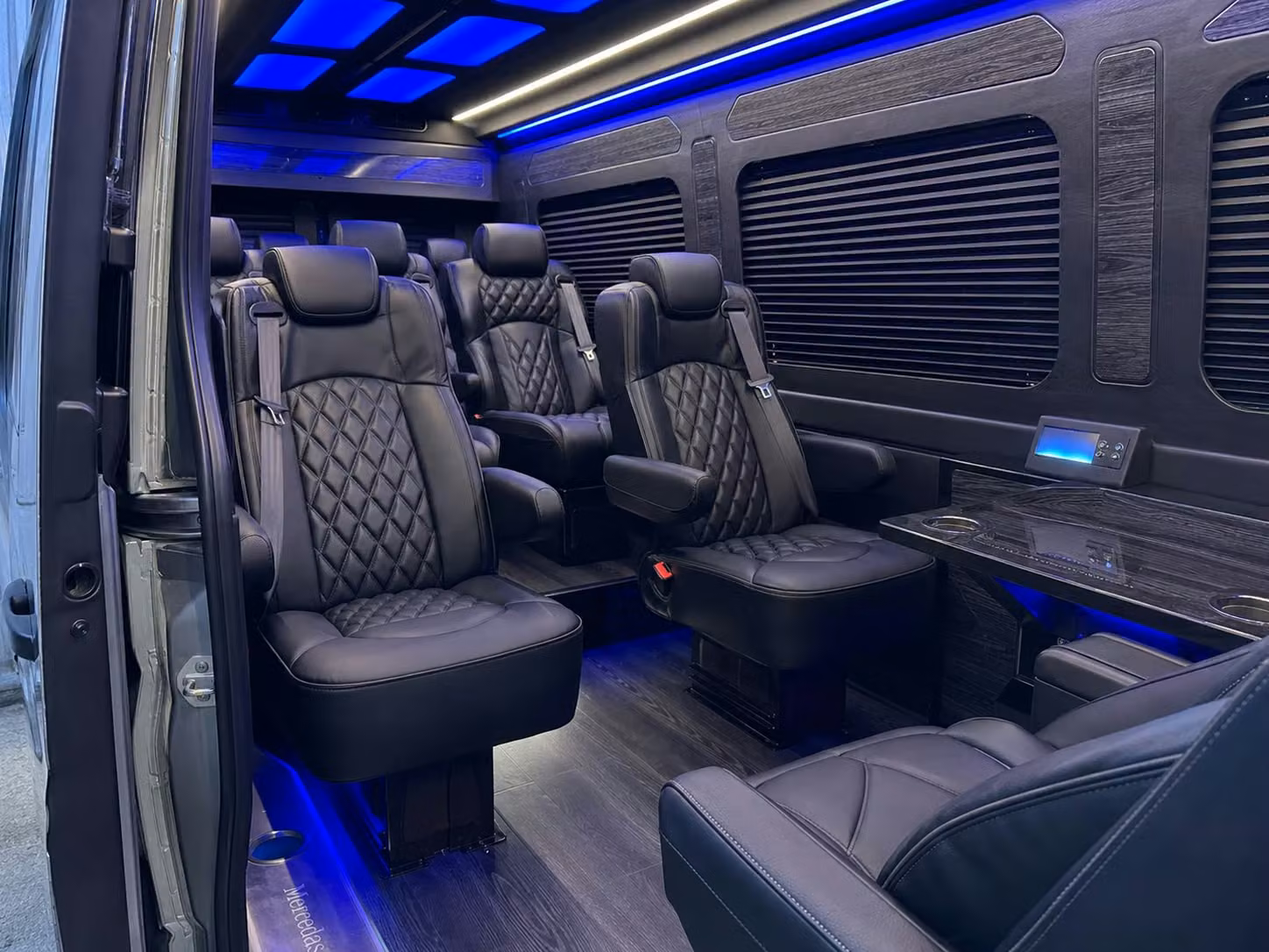 sprinter van with driver inside