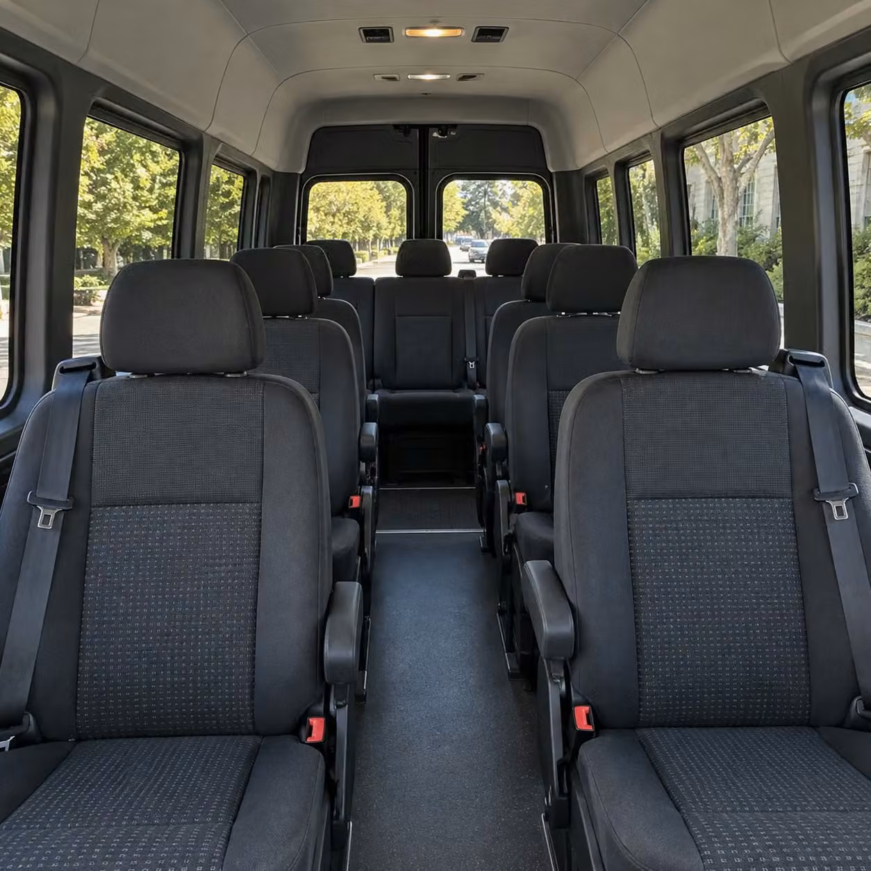 sprinter van with driver interior